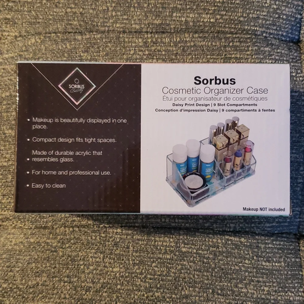 Sorbus Mini Organizer With 9 Slots- Daisy Print